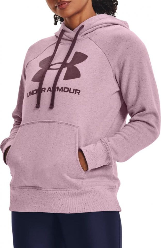 Sweatshirt met capuchon Under Armour Rival Fleece Logo Hoodie-PNK
