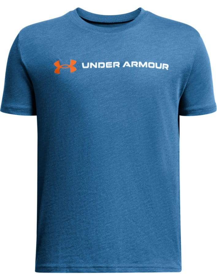 T-shirt Under Armour UA B LOGO WORDMARK SS-BLU