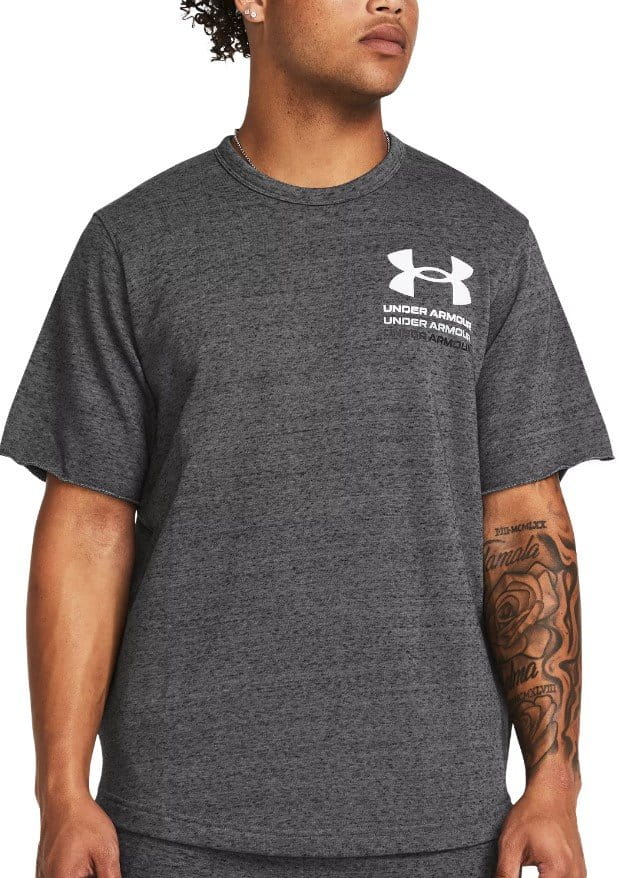 T-shirt Under Armour UA Rival Terry SS Colorblock-GRY