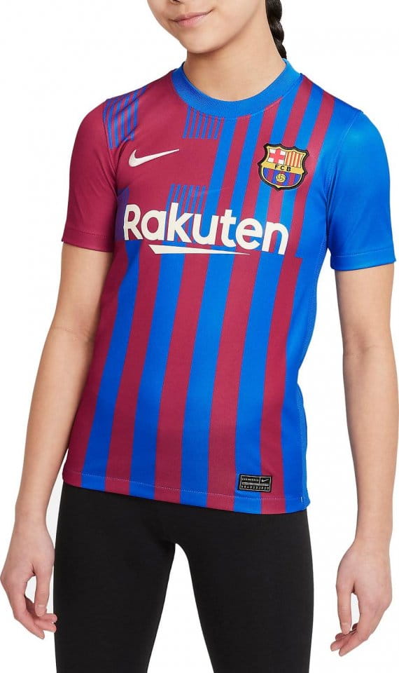 Shirt Nike FC Barcelona 2021/22 Stadium Home Big Kids Soccer Jersey